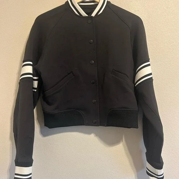 lululemon athletica Black Varsity Jacket S - Picture 4 of 7